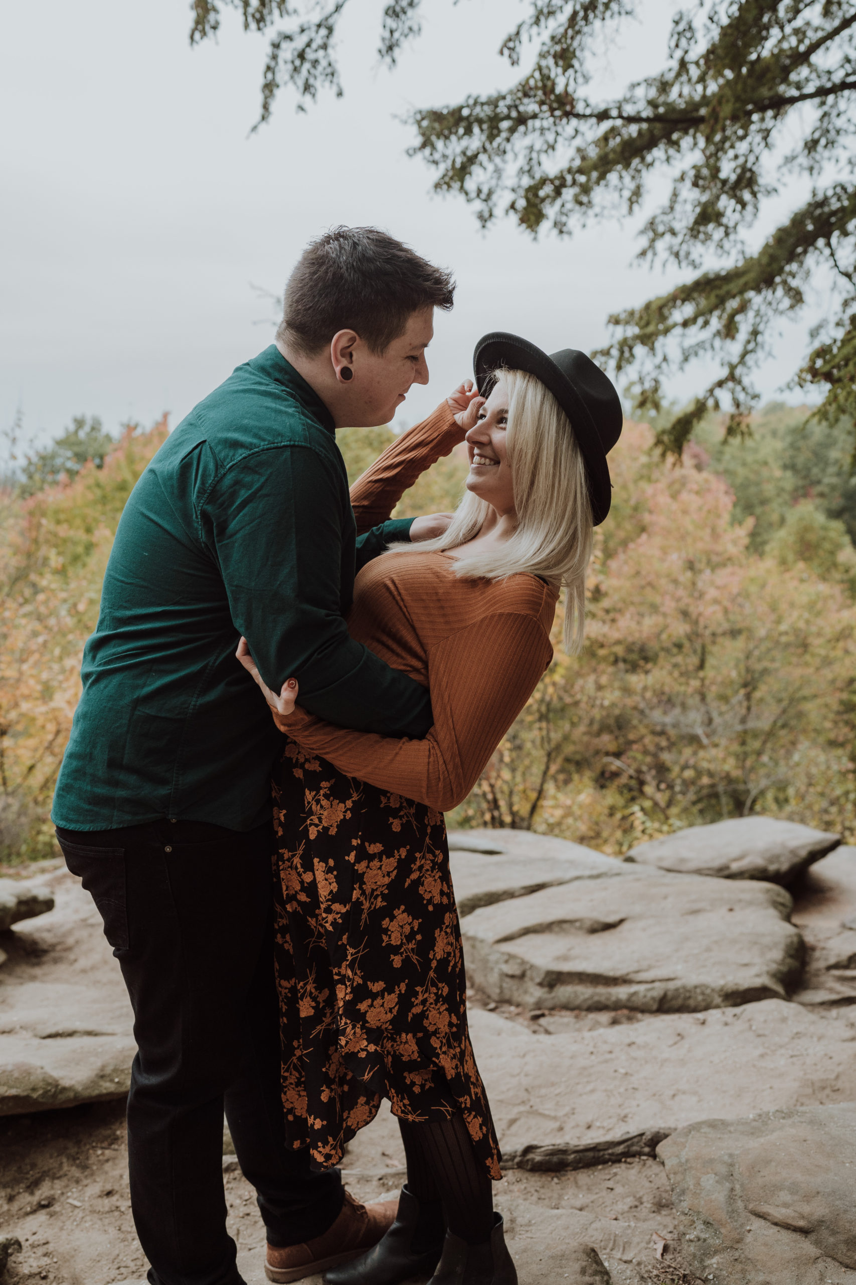 Engagement photos in Cuyahoga Valley National Park